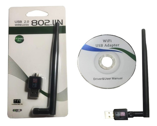 Imagem 5 de 5 de Antena Wi-fi Receptor Wireless Notebook Pc Adaptador 1200mbp