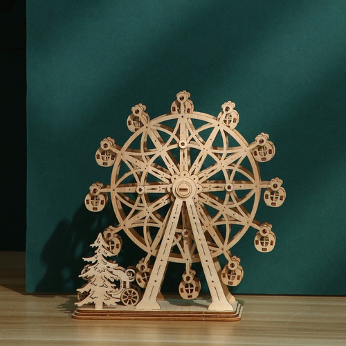 Rompecabezas 3d De Noria, Juguetes De Madera, Rompecabezas I