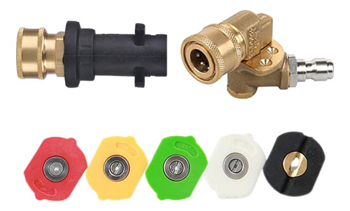 Adaptador De Lavado A Presión Con 7 Ángulos 5 Boquillas .