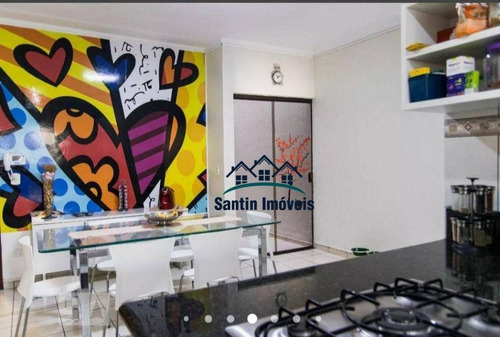 Imagem 15 de 30 de Sobrado Com 4 Quartos ( 03 Suítes , 01 Master ) Piscina, Espaço Gourmet, 04 Vagas À Venda, 241 M² - Vila Curuçá - Santo André/sp - So0441