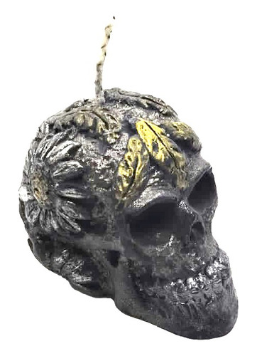 Vela De Calavera Para Día De Muertos, Halloween Para Ofrenda