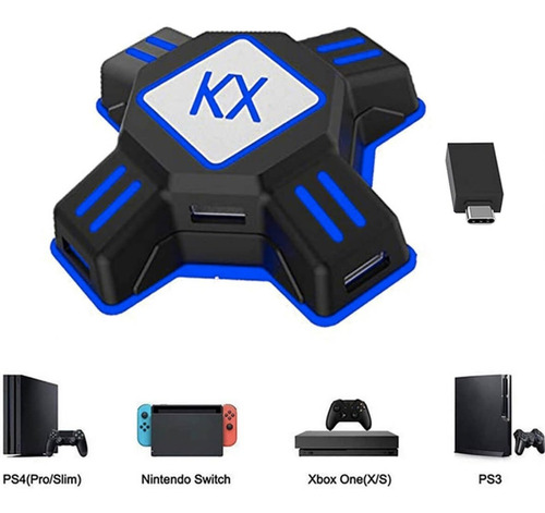 Conversor de teclado e mouse USB Adaptador de controlador Ps4 Pro