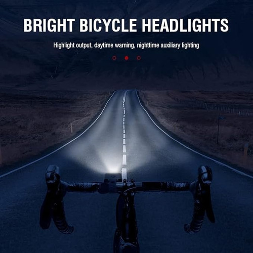 Juego De Luces De Bicicleta Recargables Usb, Luces Delanteras Y Traseras Para Bicicleta, Luz De Ciclismo Impermeable Ipx5, Casco De Carretera De Montaña, Faros Y Luces Traseras (4/6 Modos)