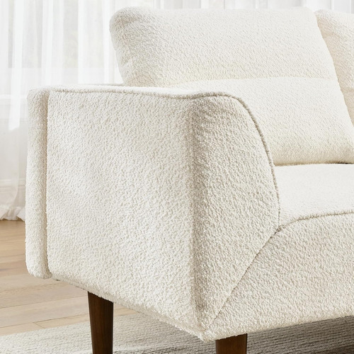 Sofa Cama Moderno Super Comfortable 163 A 210cms Velvet Beige Bouclé