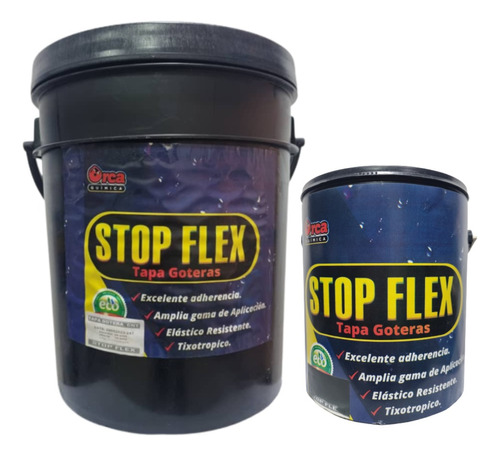 Tapa Goteras Stop Flex Marca Orca Química Sellador Acrilico