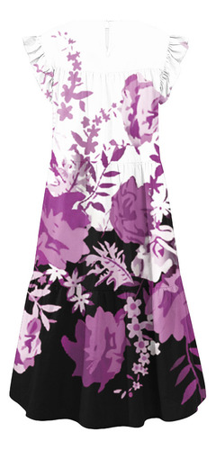 New.. Vestido De Verano Para Mujer, Cuello Redondo, Casual,