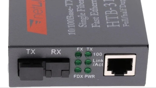 R 1 Par Medios 100mbps A/b Convertidor De Fibra Óptica Giga