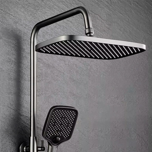 Ducha Columna + Monomando + Telefono Sensor Cuadro Beiti Md