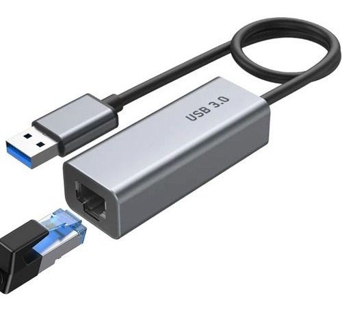 Adaptador Red Usb 3.0 A Ethernet Lan Rj45 Gigabit 1000 Mb