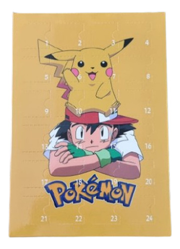 Pokémon - Calendário - 24 Mini Actions Pokémons