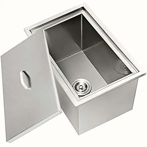 Cofre 23 L X 17 W X 12 H Tapa Acero Inoxidable 304 Enfr...
