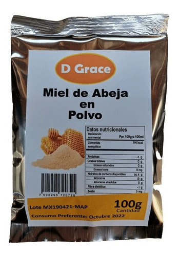 Miel De Abeja En Polvo 100 Gr