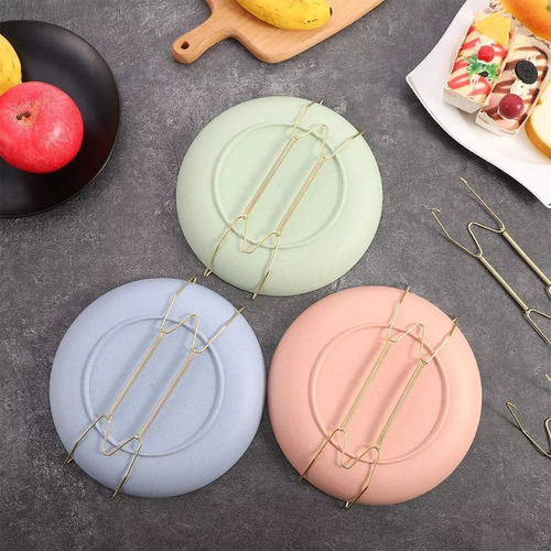 Soporte Para Colgar Platos En Forma De F De Acero Inoxidable