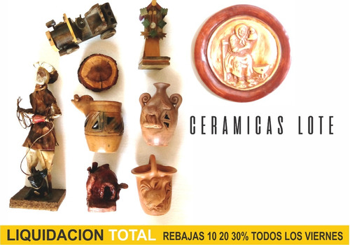 Ceramicas De Tierra Cocida Para Adornos - Precio Del Lote