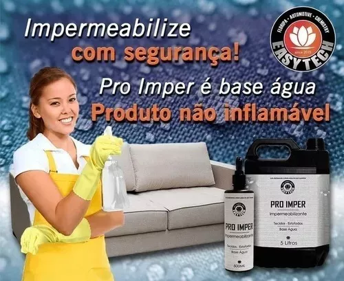 Impermeabilizante De Sofá Tecidos Kit 02 Pro Imper Easytech