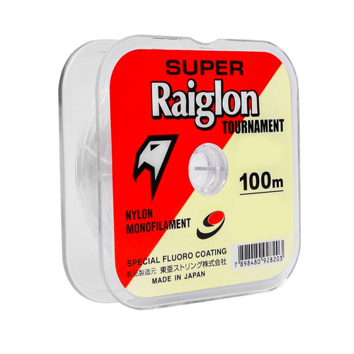 Tanza Nylon Monofilamento Super Raiglon 0.330 Mm Gris Claro