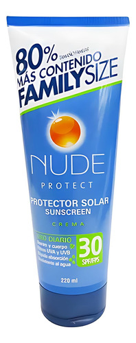 Protector Spf30 Familiar Nude 220ml Marca Nude