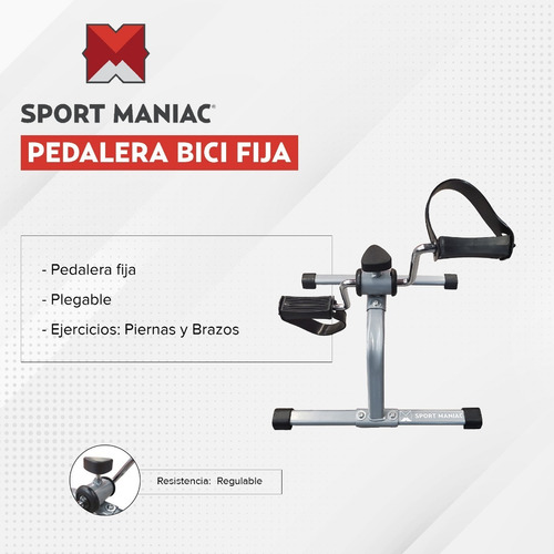Imagen 2 de 4 de Pedalera Bici Fija Para Rehabilitación Piernas Y Brazos
