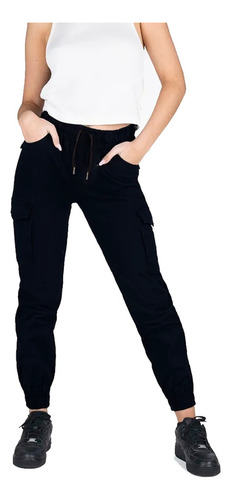 Pantalon Cargo Hombre Mujer Bolsillos Jogger Jogging