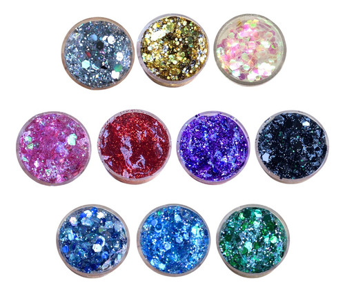 Kit Glitter Bar Strass Autoadhesivo X 3 + 10 Glittergel