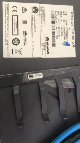 F. Olt Huawei 11u 19 Ma5800 X7 10g 2*pila 2*mpla S/board