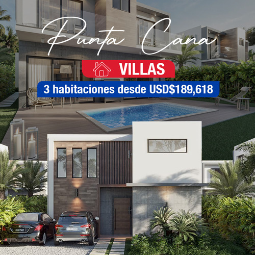 Hermosa Villa En Plano Proyecto Cerrado En Punta Cana