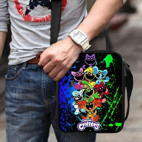 Juego De Mochilas Escolares Reforzadas Anime Smiling Critters Mochilas De 3 Piezas Computadora Bolso De Hombro Lonchera Estuche Para Lapices Escolar