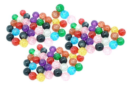 3 Pulseiras De Miçangas 100 Peças 8mm 100 Peças 8mm