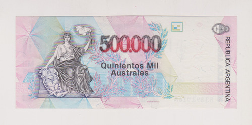 Billete Argentina 500000 Australes Bottero 2902 Excelente + (Usado)