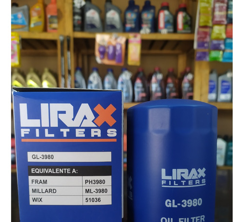 Filtro De Aceite Lirax Gl-3980 Chevrolet Blazer Cavalier 