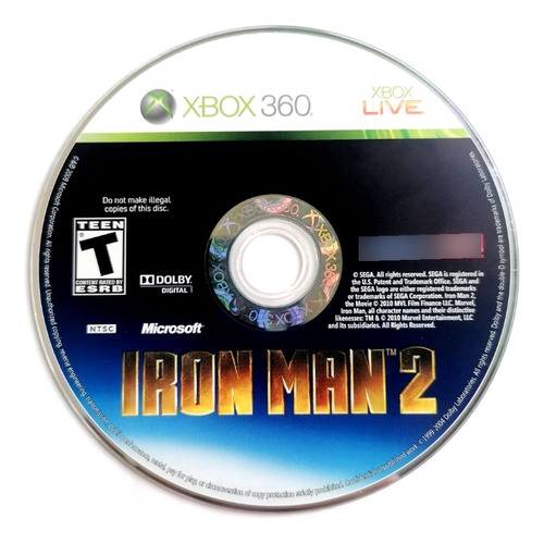 Iron Man 2 Solo Disco Xbox 360  (Reacondicionado)