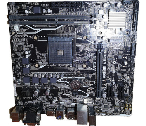 Motherboard Asus Prime A320m-k Skt Amd Am4, 2x Ddr4 Pcie 3.0 Marrón Oscuro