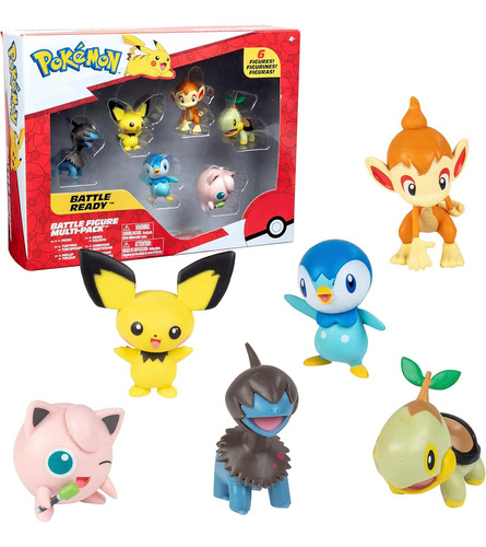 Pokemon 2469 Battle Figure Set X6 Pichu Personajes Coleccion