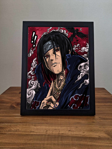 Cuadro Personalizado Naruto Itachi Kakashi Jiraiya