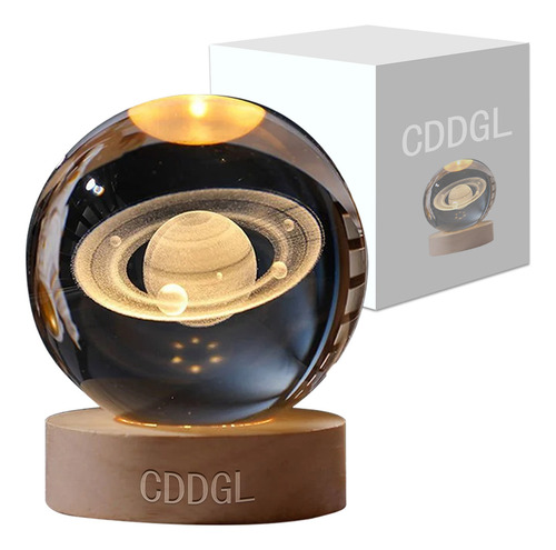 Lampara De Luna, Bola De Cristal Lampara Galaxia 3d, Lampara De Noche Niñosmodelo De Planetadia De La Madre Cálida Luz De Noche Lampara Luna Como Regalo Para Mamá, Amigos,amantes