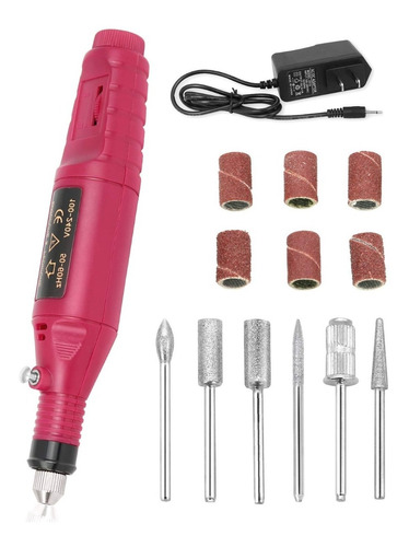 Kit Drill Pulidor Uñas Electrico Removedor Acrilico Manicure