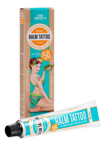 Pomada Para Tatuaje Balm Tattoo Aftercare Vegano Fps 70+ 30g