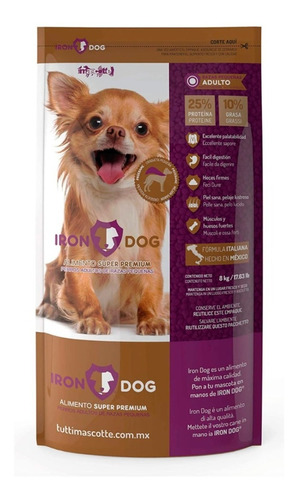 Imagen 1 de 9 de 3 Paquetes Iron Dog Razas Pequeñas Adulto 1kg. C/u