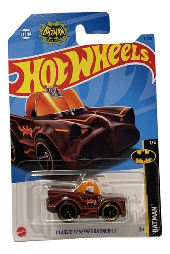 Batimovil Hot Wheels 1/64 Batman Clasic Tv Series Batmobile