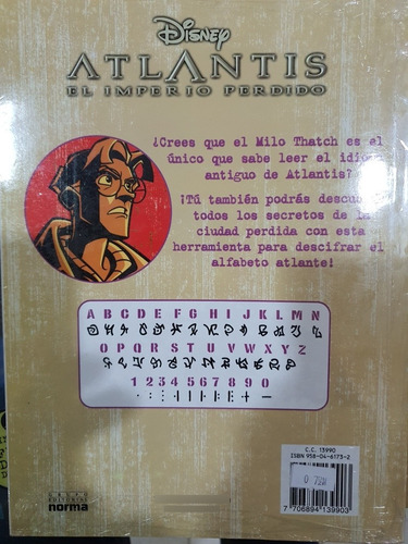 Libro:disney-atlantis-en Busca La Ciudad Perdida-p/colorear