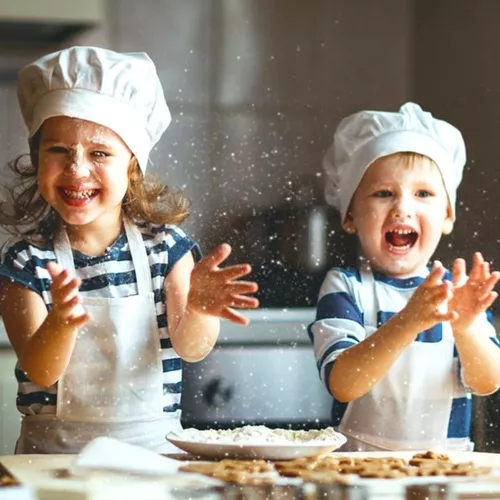 Gorro de cocinero infantil en tela