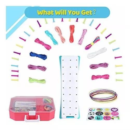 Friendship Bracelets Maker Making Kit, Arts and Crafts for Kids Ages 8-12