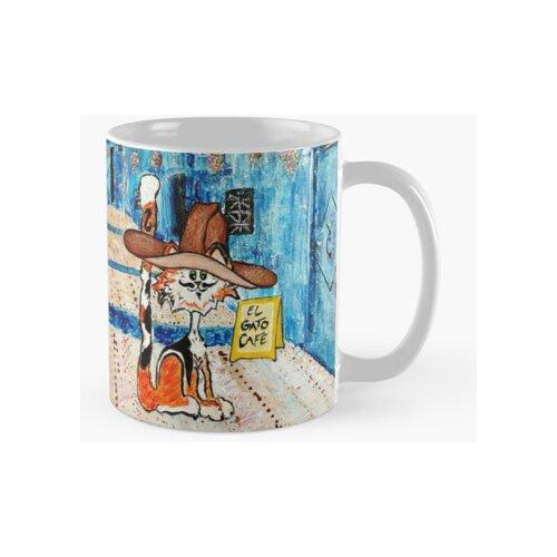 Taza El Gato Cafe, Kitty Cats De Nat Calidad Premium