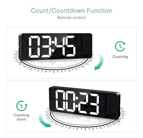 Reloj De Pared Digital Grande Oria, Reloj De Pared Digital G