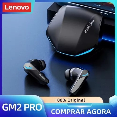 Thinkplus Live Pods GM2 Pro Fone Bluetooth Sem Fio Lenovo Touch Games 5.3