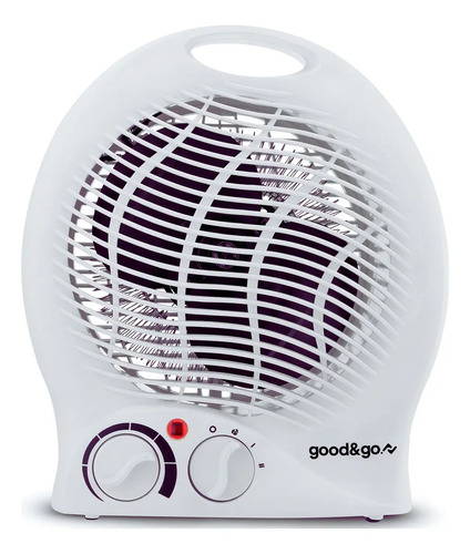 Aquecedor Caloventor Elétrico Good&Go GG-AQ01 2000W Portátil Com Termostato Branco