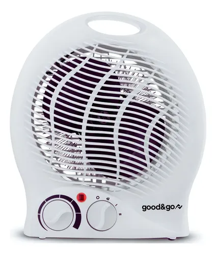 Aquecedor Caloventor Elétrico Good&amp;Go GG-AQ01 2000W Portátil Com Termostato Branco