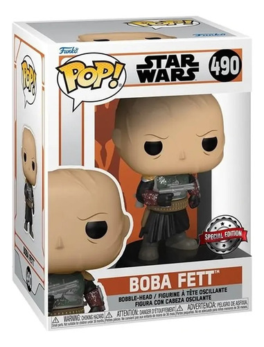 Funko Pop! Star Wars - Boba Fett Without Helmet #490