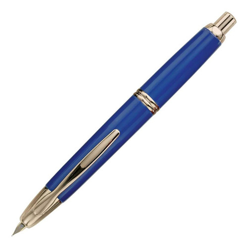 Caneta Tinteiro Pilot Capless Vanishing Point Azul Gt 18k