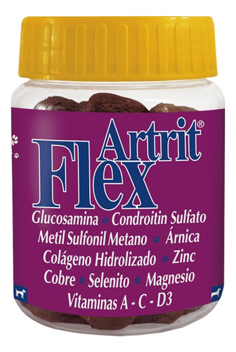 Flex Artrit Mascotas: Glucosamina Y Otros X 100 Unds